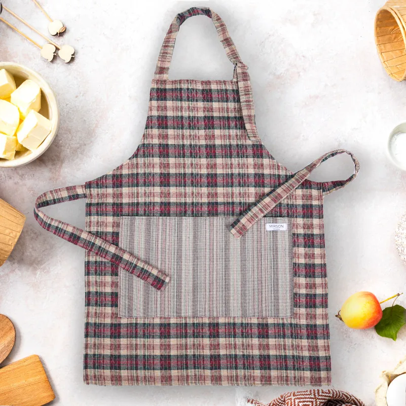 Набір №9001 Coffee (прихватки 1 шт., рукавиці 1 шт., фартух 1 шт.) гобелен/вафля - 2