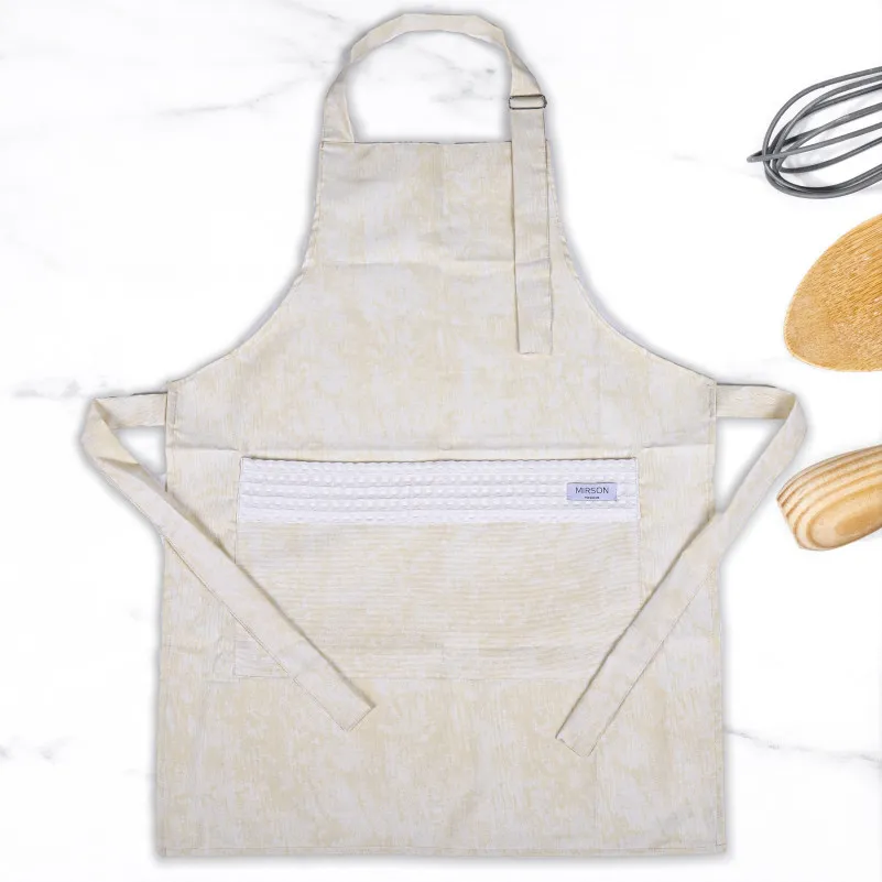 Набір №8005 White (прихватки 1 шт., рукавиці 1 шт., фартух 1 шт.) Дак/Вафля - 2