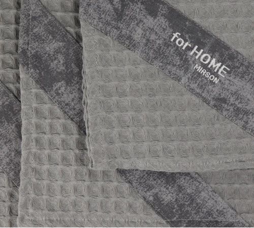 Набір рушників дак/вафля №701 Gray (3 шт) - 2