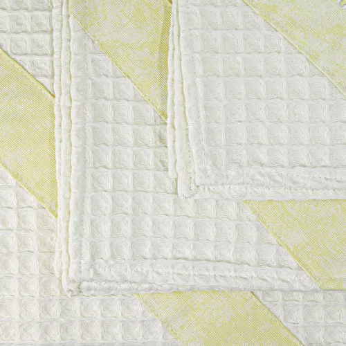 Набір рушників дак/вафля №702 White (3 шт) - 2