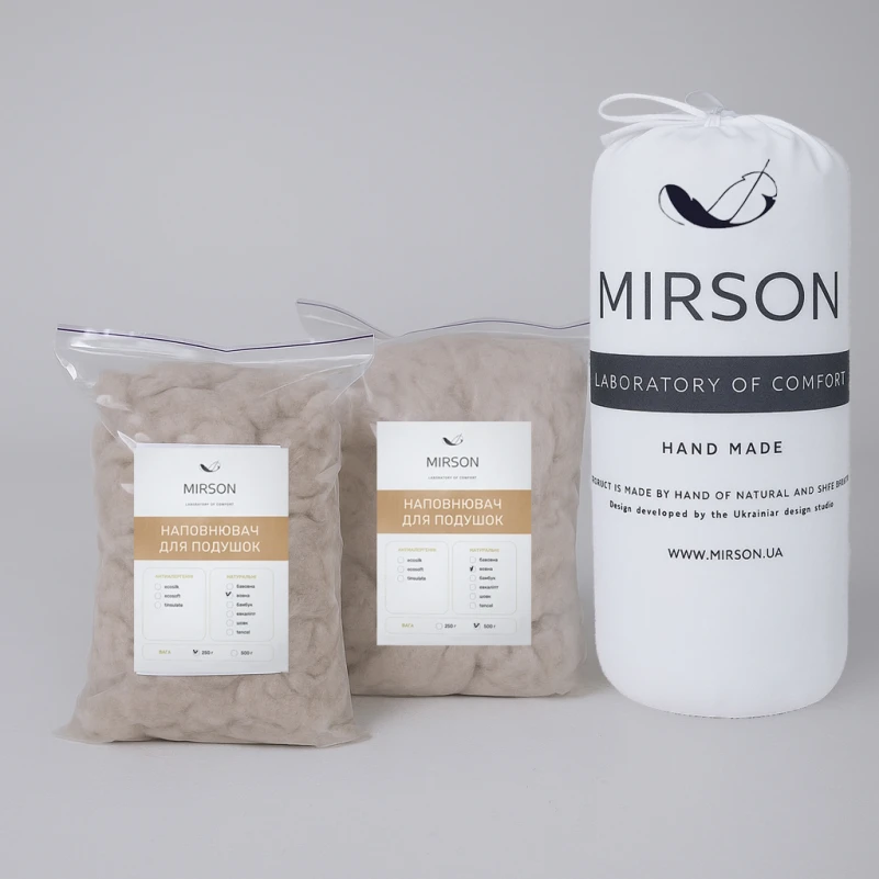 Наповнювач антиалергенний Вовна овеча Україна - 3