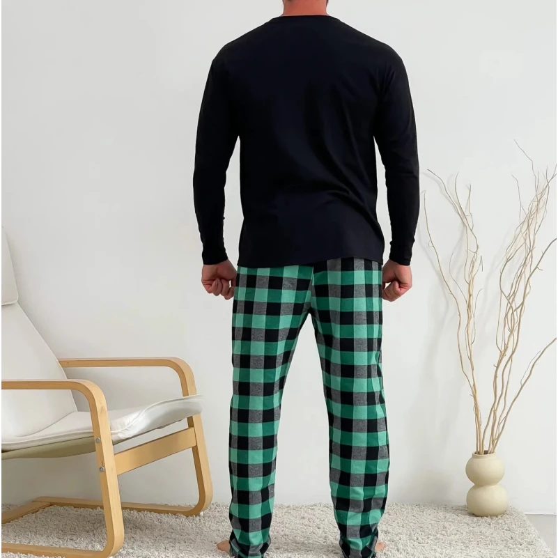 Пижама "Flannel Nightwear" green - 1