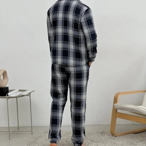 Піжама "Flannel Comfort" dark blue - 2