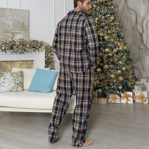 Піжама чоловіча Фланель С "Cozy Flannel" brawn - 3