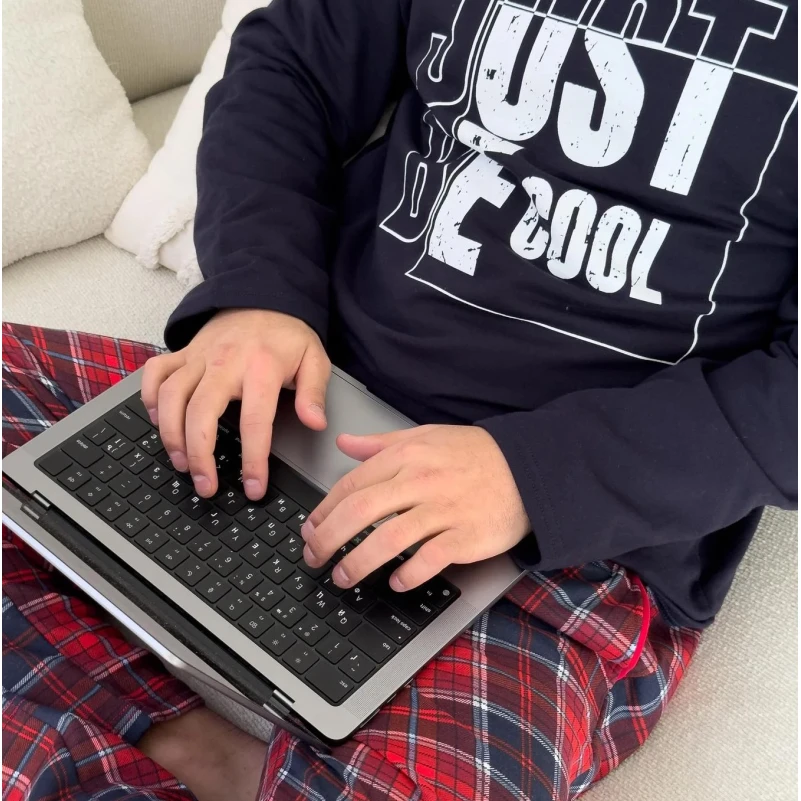 Пижама "Night Shelter" red print - 4