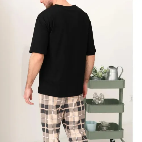 Піжама "Urban Flannel" beige print - 2