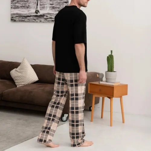 Піжама "Urban Flannel" beige print - 3