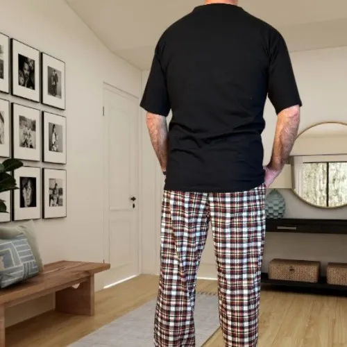 Піжама "Flannel Nightwear штани" black - 2