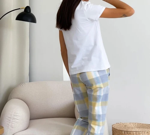 Пижама "Ines" yellow/gray - 2