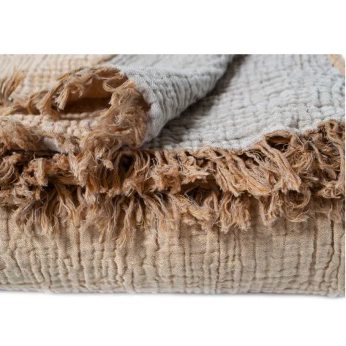 Покривало "Pure Muslin" tan-coffee - 2