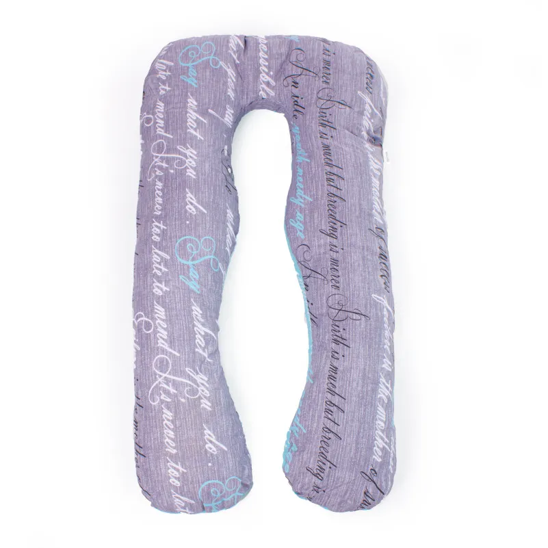 Подушка для беременных и отдыха U-образная № 8005 Naturale Line Print "Tulio" EcoSilk бязь - 11