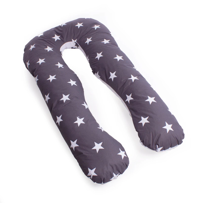 Подушка для беременных и отдыха U-образная № 8010 Naturale Line Print "Berto" EcoSilk бязь - 14