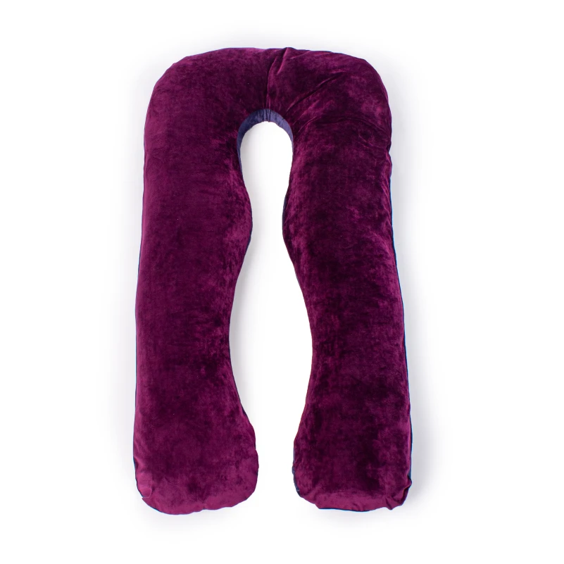 Подушка для беременных и отдыха U-образная № 8023 Velvet Line "Primula" EcoSilk велюр - 13