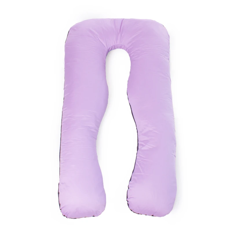 Подушка для беременных и отдыха U-образная № 8030 Delicate Satin "Lupine" EcoSilk сатин - 14