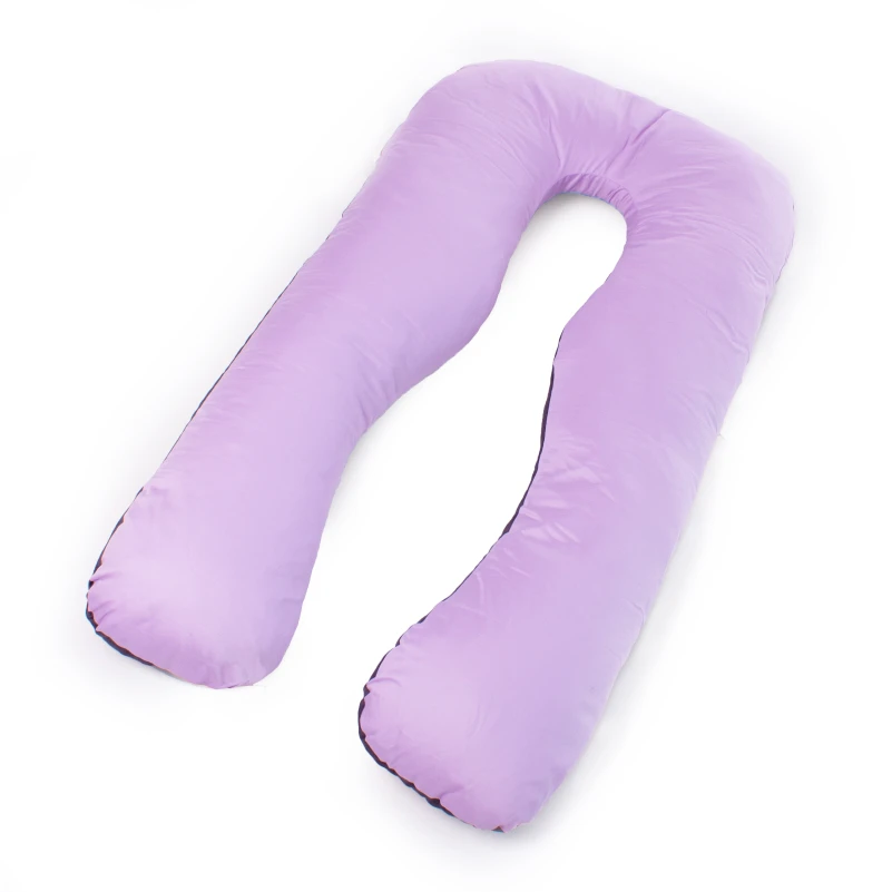 Подушка для беременных и отдыха U-образная № 8030 Delicate Satin "Lupine" EcoSilk сатин - 15