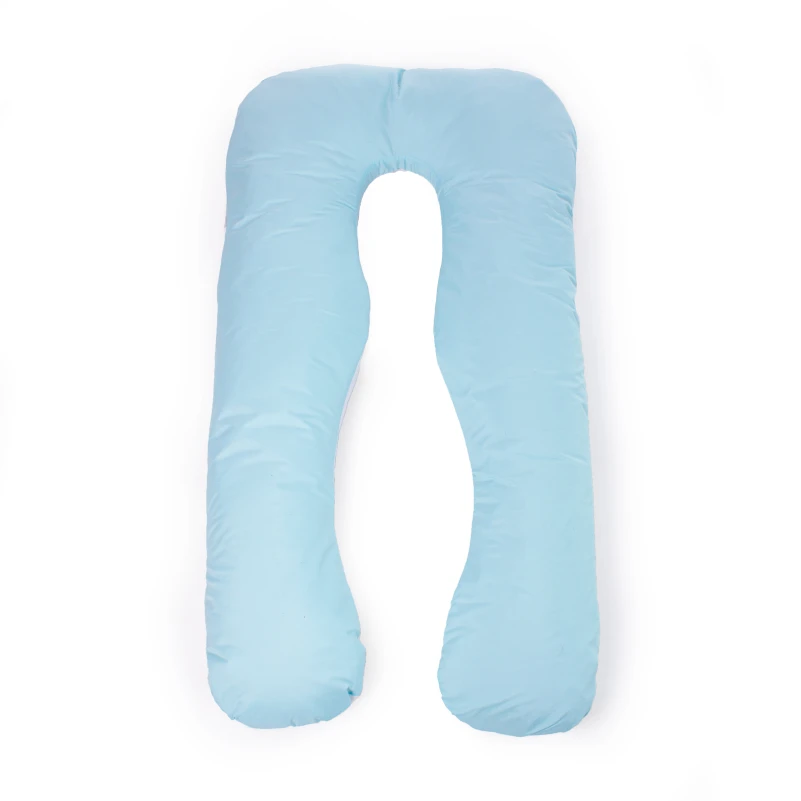 Подушка для беременных и отдыха U-образная № 8031 Eco Line "White-Blue" EcoSilk микросатин - 12