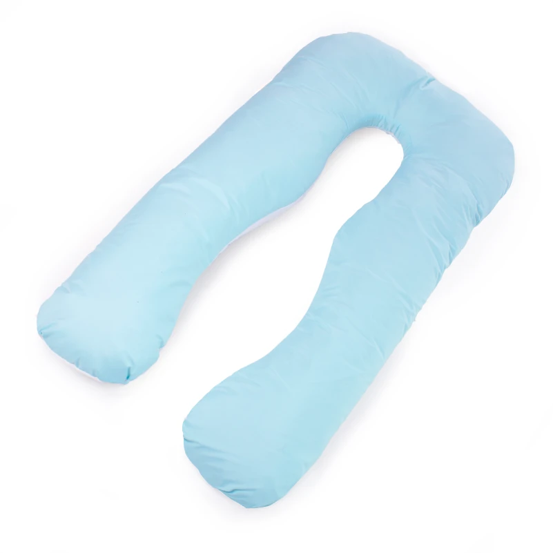 Подушка для беременных и отдыха U-образная № 8031 Eco Line "White-Blue" EcoSilk микросатин - 13