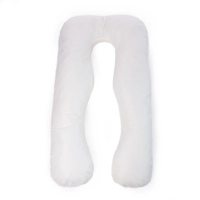 Подушка для беременных и отдыха U-образная № 8033 Eco Line "White-Creamy" EcoSilk микросатин - 12