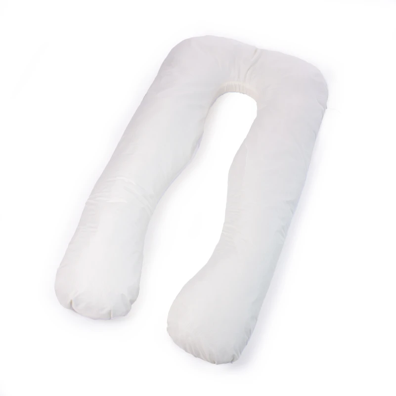 Подушка для беременных и отдыха U-образная № 8033 Eco Line "White-Creamy" EcoSilk микросатин - 13