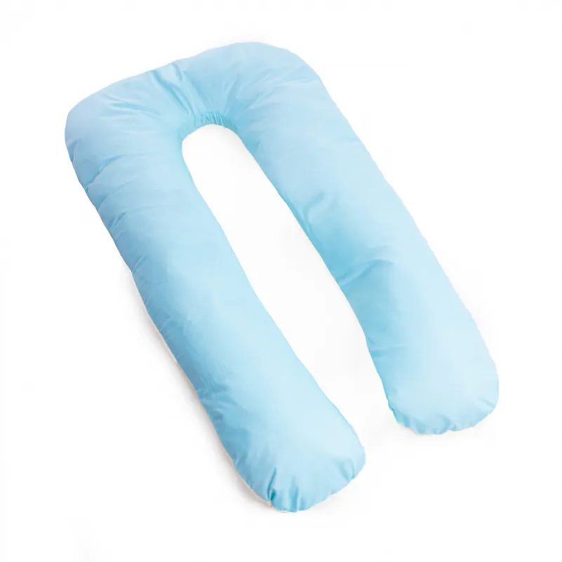 Подушка для беременных и отдыха U-образная №8591 Eco Line Blue упрощенная  EcoSilk микросатин - 11