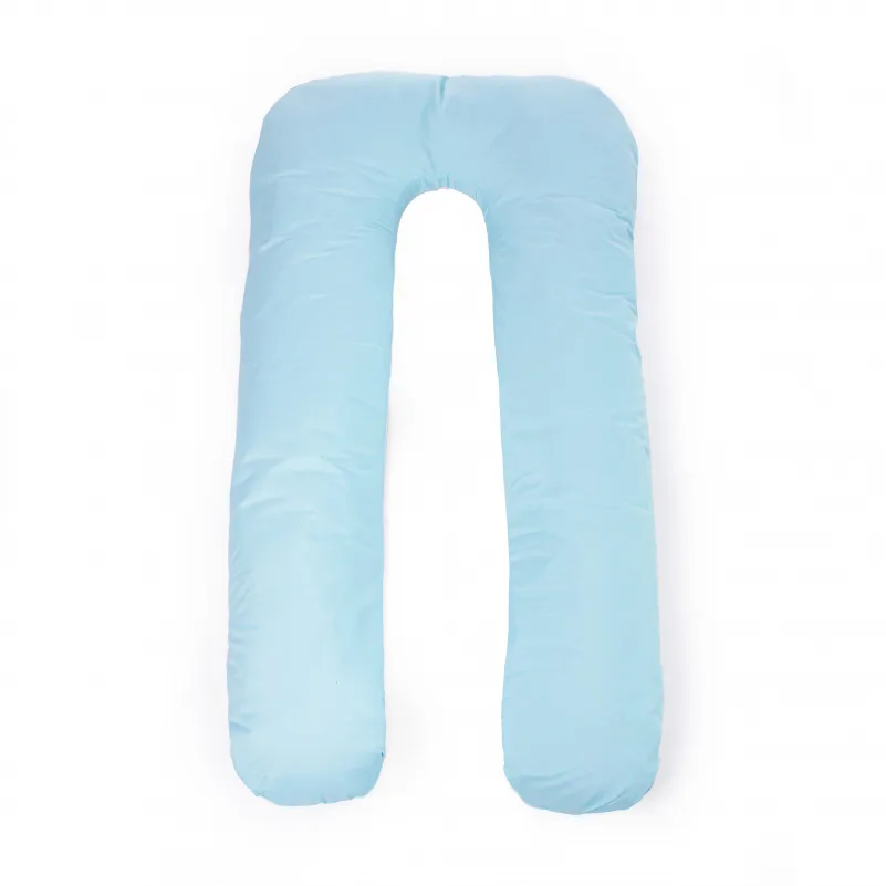 Подушка для беременных и отдыха U-образная №8591 Eco Line Blue упрощенная  EcoSilk микросатин - 10