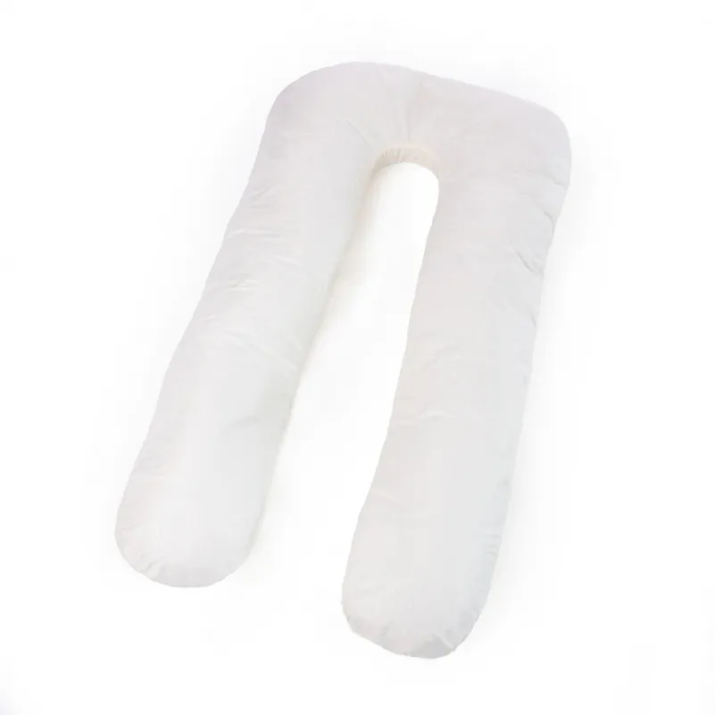 Подушка для беременных и отдыха U-образная №8593 Eco Line Creamy упрощенная EcoSilk микросатин - 11