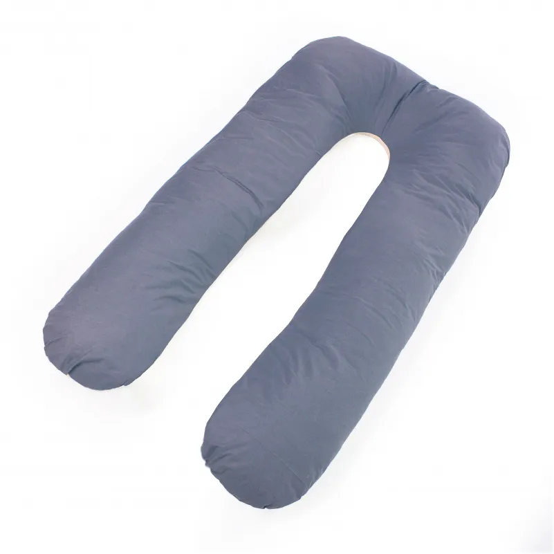 Подушка для беременных и отдыха U-образная №8592 Eco Line Gray упрощенная EcoSilk микросатин - 11