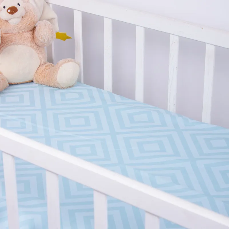 Простынь на резинке (бязь) Kids Time 18-0008 Bunny Races - высота 10 см - 3