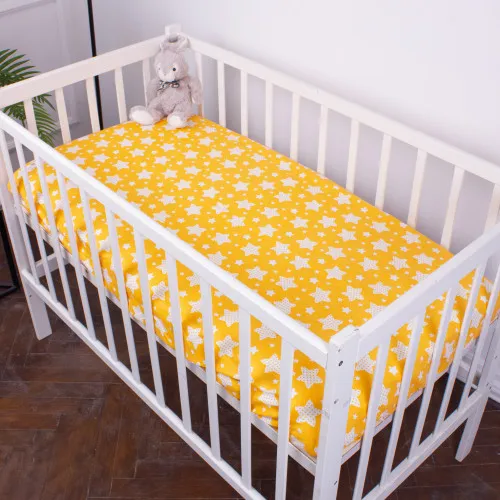 Простынь на резинке (бязь) Kids Time 18-0002 Sweet Home - высота 10 см