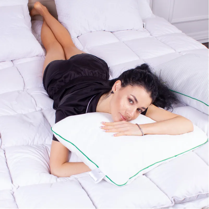 Подушка ортопедична (стружка Memory) №4056 Green nature Julia MEN 59*43*12 см - 5