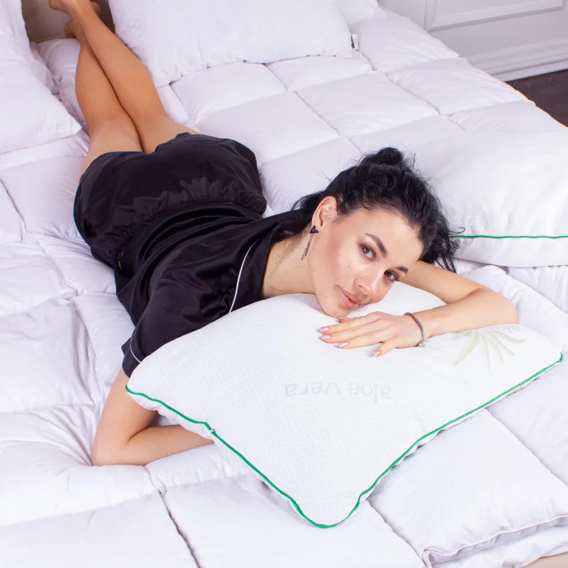 Подушка ортопедическая (стружка Memory) №4057 Green nature Dorotea MEN 59*43*12 см - 5