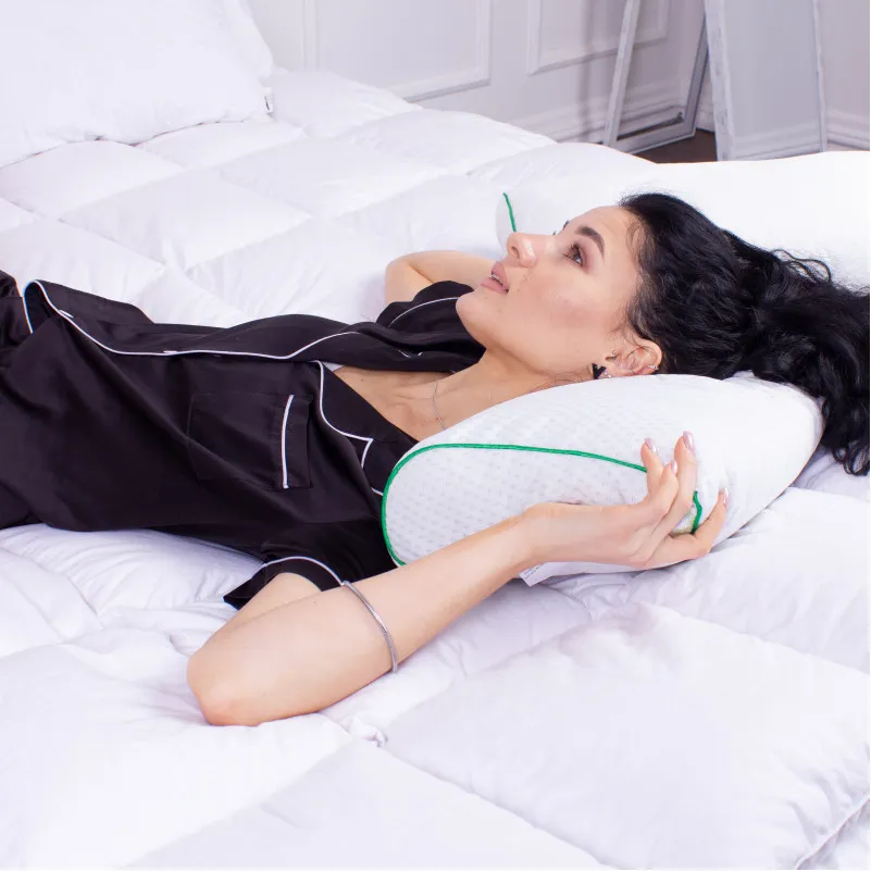 Подушка ортопедична (стружка Memory) №4113 Green nature Dorotea 49*32*10,5 см - 1