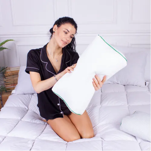 Подушка ортопедическая (стружка Memory) №4112 Green nature Julia 49*32*10,5 см