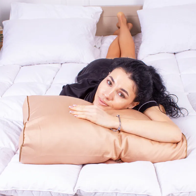 Подушка ортопедическая (стружка Memory) №4142 Delicate satin 0165 Estella 49*32*10,5 см - 6