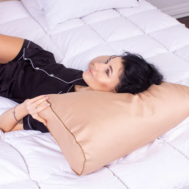 Подушка ортопедическая (стружка Memory) №4142 Delicate satin 0165 Estella 49*32*10,5 см - 5