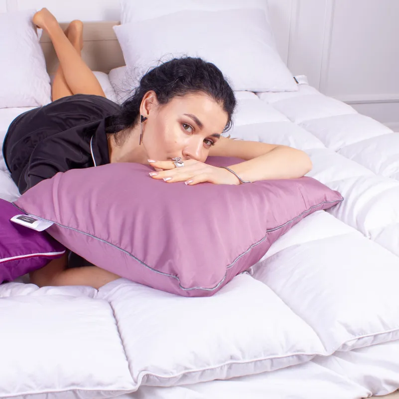 Подушка ортопедична (стружка Memory) №4091 Delicate satin 0231 Excalibur MEN 59*43*12 см - 5