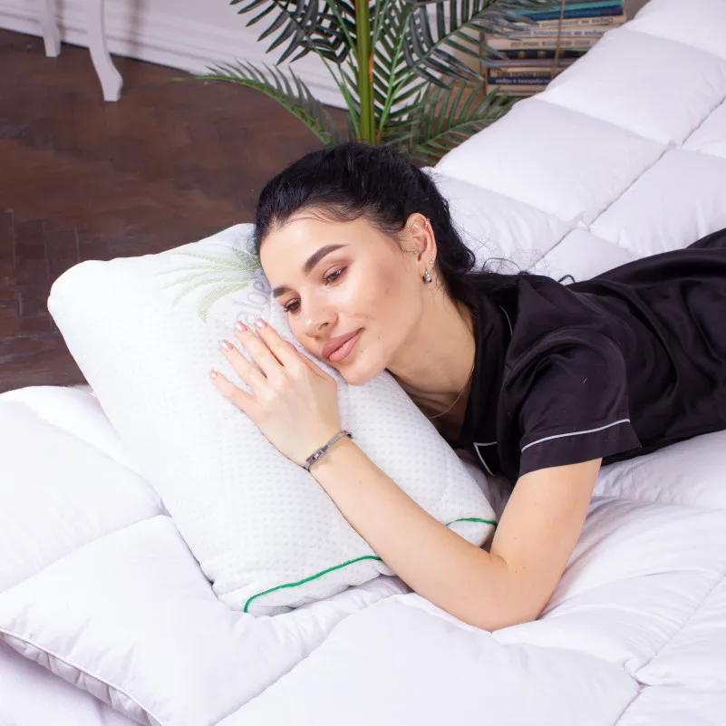 Подушка ортопедична (стружка Memory) №4114 Green nature Alberto 49*32*10,5 см - 2