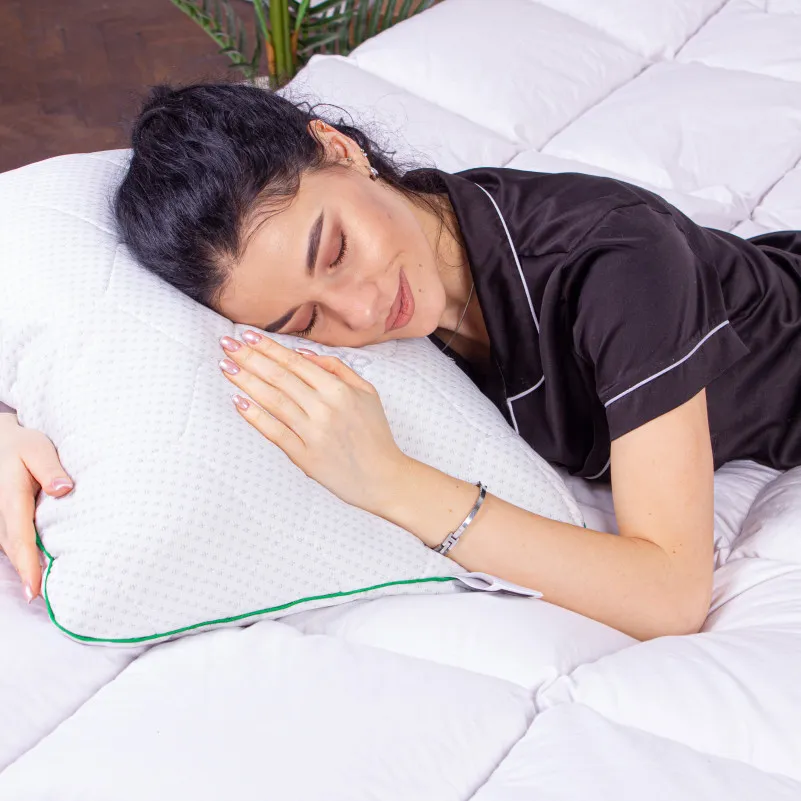 Подушка ортопедическая (стружка Memory) №4058 Green nature Alberto MEN 59*43*12 см - 6