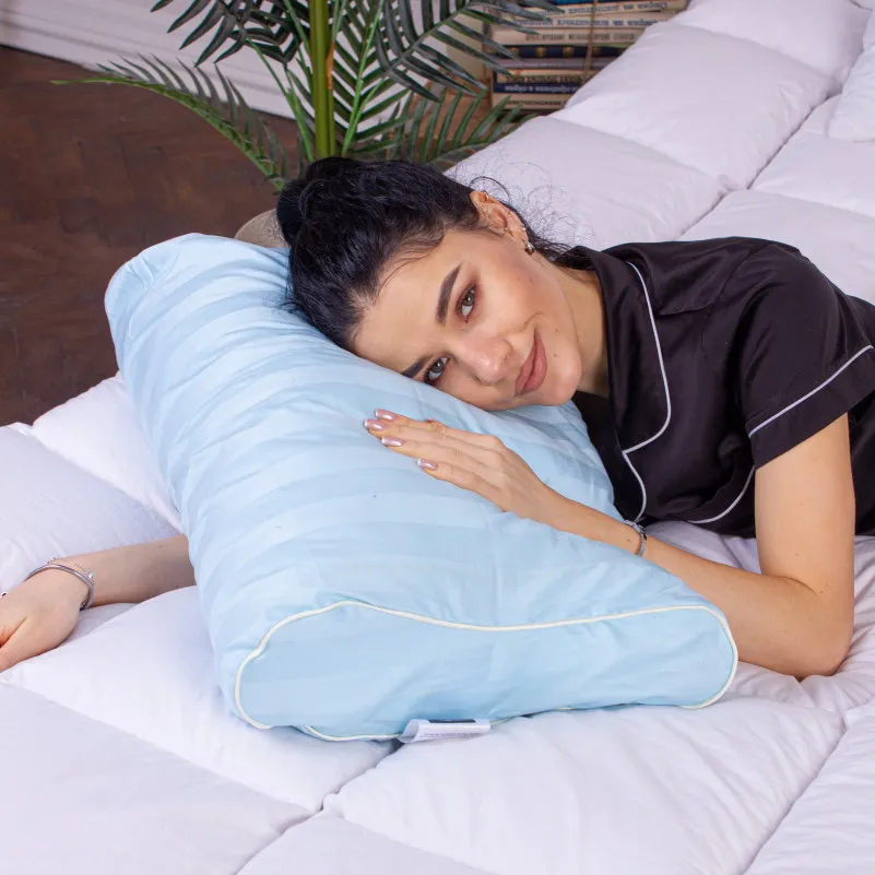 Подушка ортопедическая (стружка Memory) №4233 Noble stripe Valentino 58*40*10,5 см - 5