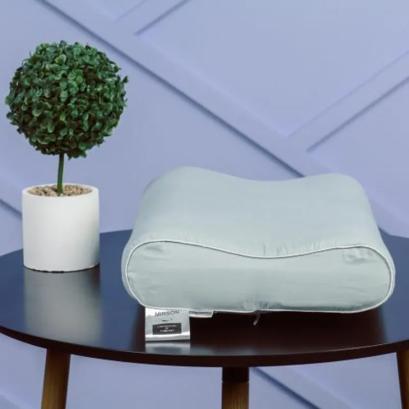 Подушка ортопедична (стружка Memory) №4150 Delicate satin 0251 Skyline 49*32*10,5 см - 8