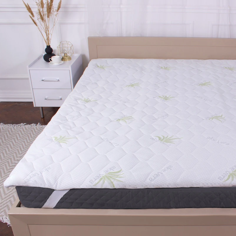 Наматрасник №1012 Alberto Wool Aloe Vera (непромокаемый на резинке по углах) - 4