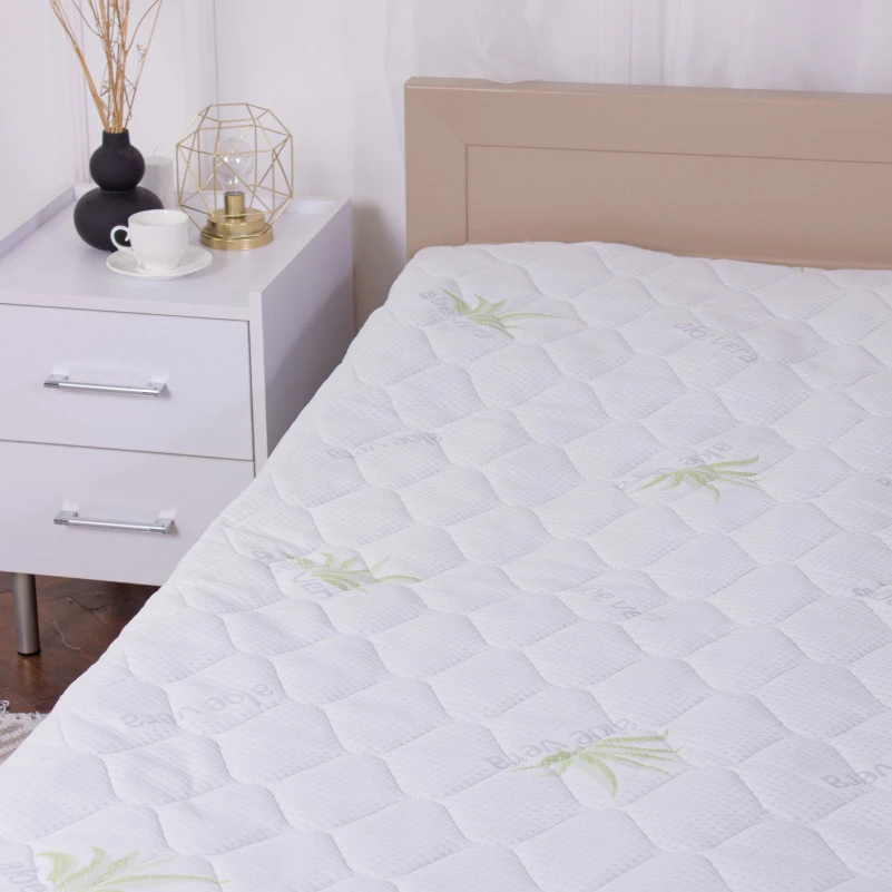 Наматрасник №1012 Alberto Wool Aloe Vera (непромокаемый на резинке по углах) - 5