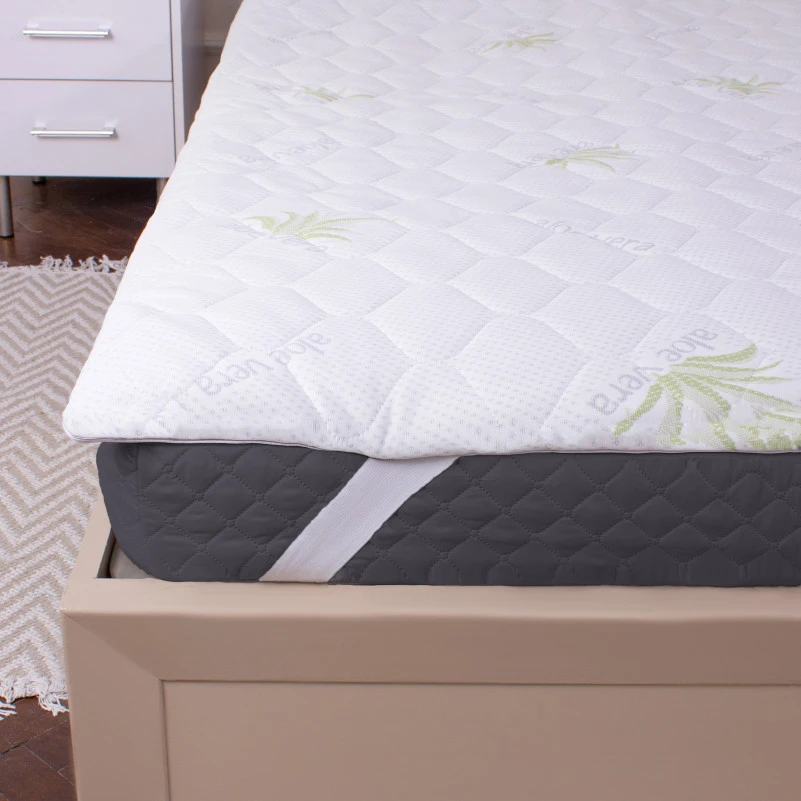 Наматрасник №1012 Alberto Wool Aloe Vera (непромокаемый на резинке по углах) - 3