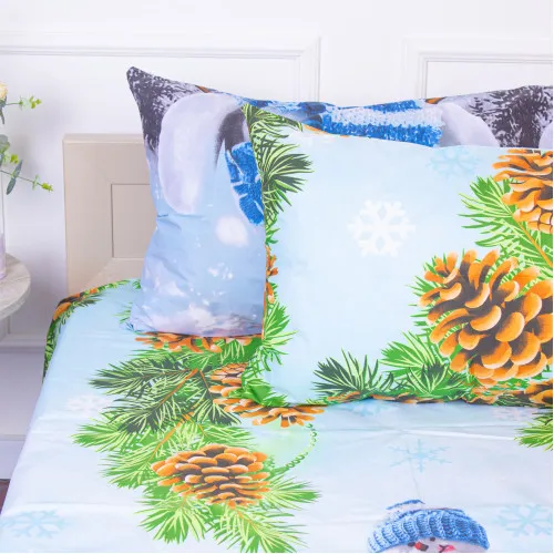 Наволочка Бязь 17-0266 Snowman - 2