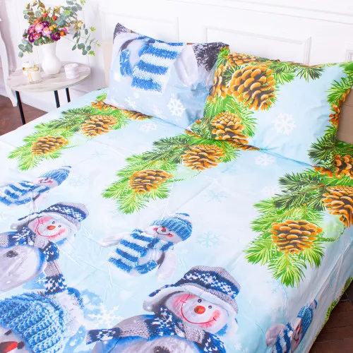 Простынь Бязь 17-0266 Snowman - 2