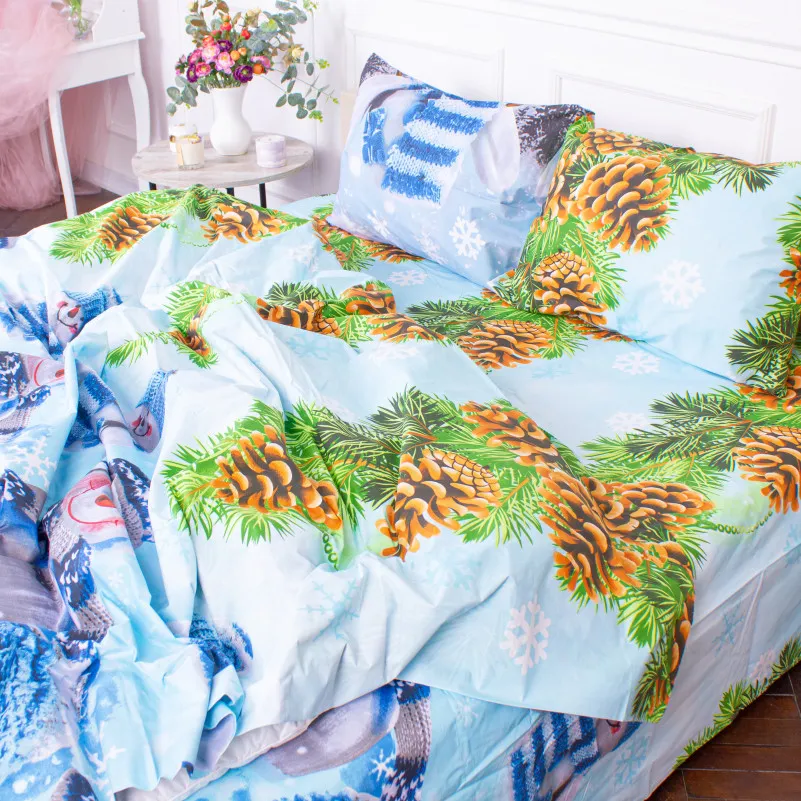 Простынь Бязь 17-0266 Snowman - 3