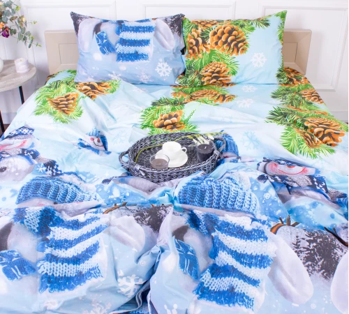 Комплект постельного белья Бязь 17-0266 Snowman - 2