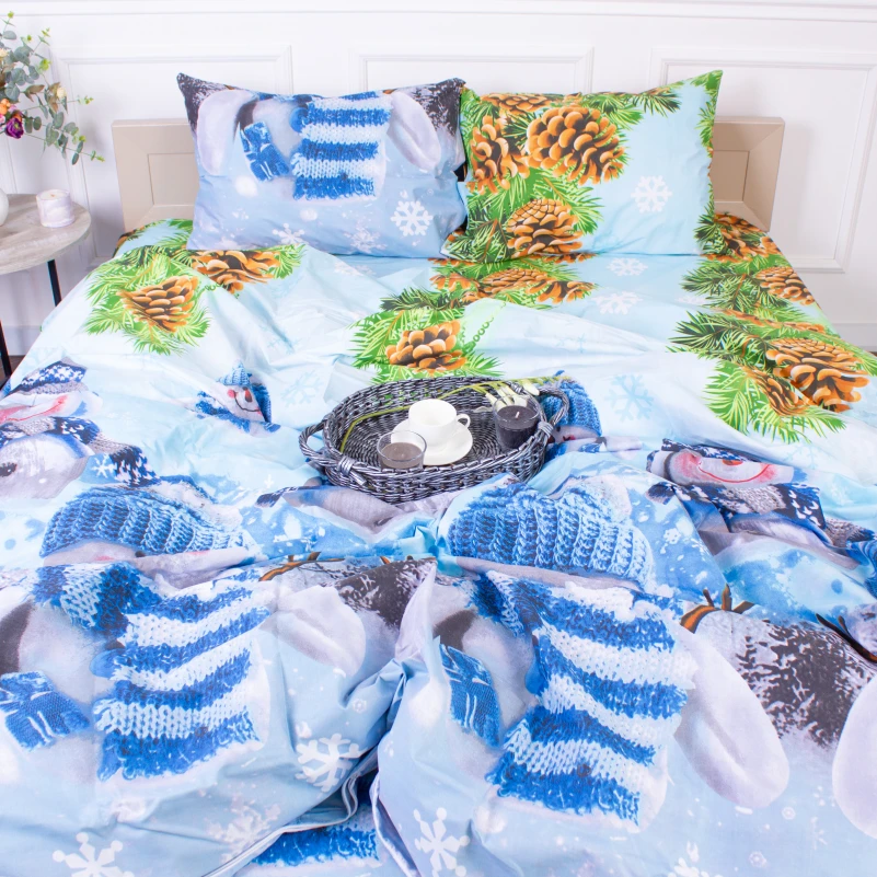 Комплект постельного белья Бязь 17-0266 Snowman - 1