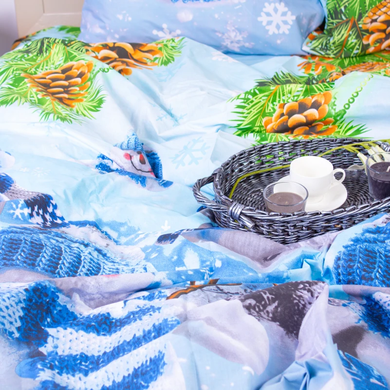 Комплект постельного белья Бязь 17-0266 Snowman - 2
