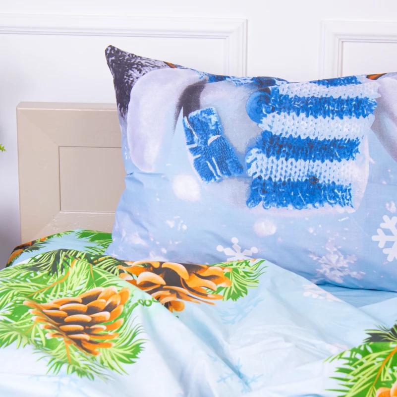 Наволочка Бязь 17-0266 Snowman - 5